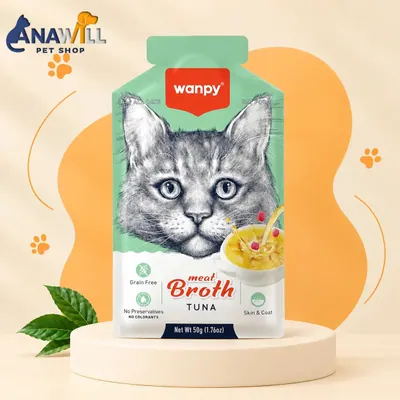 سوپ(آبگوشت) گربه ونپی با طعم ماهی تن