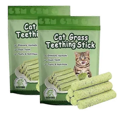 تشویقی مدادی علف گربه cat grass teething stick (6عدد)